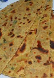 Missi Roti Missi Roti Is A Delicious And Wholesome Indian Flat Bread Made From A Combination Of Whole Wheat Indian Breakfast Recipes Breakfast Recipes Indian