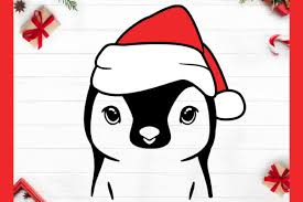Download free svg images for penguin clipart in format choices of jpg, line art, dxf, eps or svg. Christmas Penguin Svg Graphic By Babygnom Creative Fabrica
