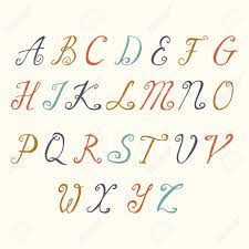 A font is the combination of typeface, size, weight, slope, and style to make up a printable or displayable set of characters. Hand Drawn Calligraphic Font Handwritten Brush Style Hand Typography Alphabet For Designs Logos Packaging Design Poster Typographic Set Vector Alphabet Royalty Free Cliparts Vectors And Stock Illustration Image 74784105