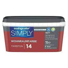 Swingcolor Wandfarbe Simply Rot Nr 14 1 L Matt Bauhaus