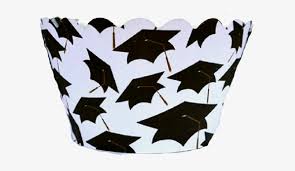 Download Graduation Hat Silhouette Party Cupcake Wrappers Decorations Graduation Cupcakes Png Image Transparent Png Free Download On Seekpng