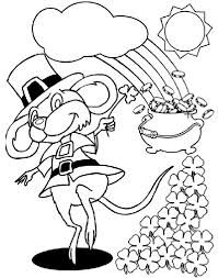 The history of the st. Leprechaun Mouse Coloring Pages St Patricks Day Coloring Pages Coloring Pages For Kids And Adults