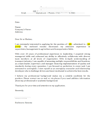 A formal business letter should make the reader aware that you are enclosing documents. Manager Free Cover Letter Example Resumeperk Com