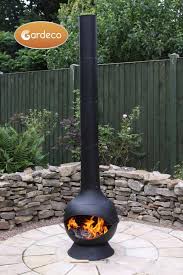 Similar to cast iron chimineas they can heat a larger area and also maintain their heat long after the fire goes out. Gardeco Kaska Cast Iron Chiminea Contemporary Range