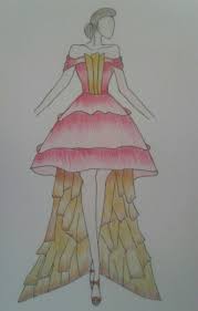 Pin Di Desain Sketch Fashion