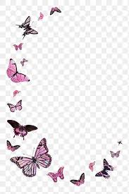 Background Border Design Black And White Butterfly Download Premium Png Of Pink Butterfly Border Design Element 2366111 In 2020 Pink Butterfly Border Design Design Element