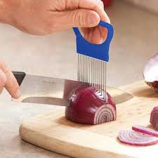 Team vegan© bekannt aus deutschlandistvegan. 1pcs Stainless Steel Onion Slicer Clever Cutter Fruit Vegetable Tomato Holder Cutter Kitchen Tools Gadget Holder Slicer Vegetable Slicer Meat Slicers Onion Vegetable