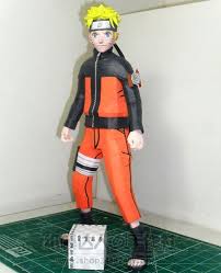 Naruto Anime Assembled High 38cm 3d Paper Model Diy Handmade Toy Naruto Paper Crafts Model