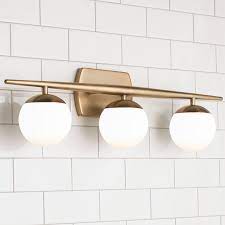 Linear Globe Bath Light 3 Light Bath Light Contemporary Bathroom Lighting Modern Bathroom Lighting