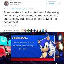 Ken Penders Is An Oddity Sonicthehedgehog