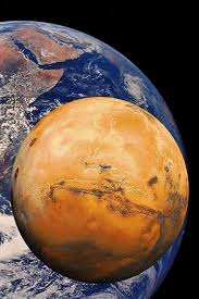 Mars And Earth To Scale Radius Earth 6371 Km Mars Has A Radius Of 3396 Km This Makes Our Little Neighbour Planet Just O Mars And Earth Astronomy Mars Planet