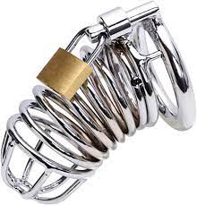 Amazon.com: Metal Penis Annulus Cage Padlock - Davidsource Chrome Plated  Stainless Steel Chastity Device Cock Cage for Men Fits Most of Size Adult  Male Sex Toy (2