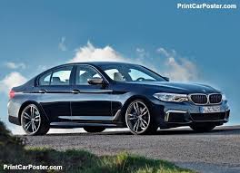 Bmw M550i Xdrive 2018 Poster Bmw 5 Series Bmw Bmw Classic Cars