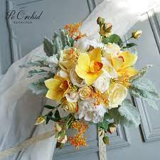 Maybe you would like to learn more about one of these? Peorchid White Yellow Peony Bride Holding Flowers Real Touch Orchid Rose Custom Bouquet Bridal Big Wedding Bouquet Korean Style Wedding Bouquets Aliexpress