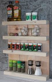 Gewurzregal Gewurz Halter Kuchen Regal Stehend Hangend Landhaus Holz Natur Vintage Shabby Fertig Montiert Spice Rack Vintage Spice Rack Spice Holder
