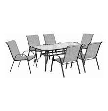 Terrace Leisure Manor 7 Piece Textilene Patio Set Makro Online Rattan Outdoor Furniture Outdoor Furniture Sale Outdoor Furniture Sets