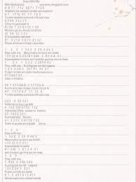 Not Angka Pianika Stay With Me Miki Matsubara In 2021 If I Stay Not Musik Pianika