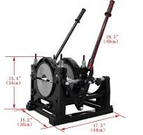 INTSUPERMAI Manual Pipe Fusion Welder 2 Clamps PE HDPE Plastic Pipe Welding  Machine 63-200MM