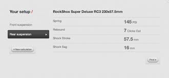 If we went much lower, there would be a risk of pinch flatting, or compressing and poking a. Rockshox Super Deluxe Rc3 Tuning Mountain Bike Reviews Forum