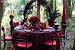 Victorian Gothic Wedding Table Decorations