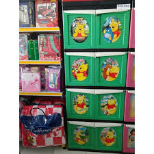 Lemari plastik napolly 4 susun laci spiderman 4000 spgc. Napolly Lemari Plastik 8 Pintu Karakter Winnie The Pooh Shopee Indonesia