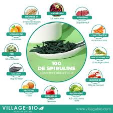 Les Apports De 10g De Spiruline Spiruline Alimentation Et Sante Spiruline Bio