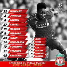 Real madrid to win, they will defend themself with ball possesion. Liverpool Fc On Twitter Confirmed Lfc S Starting Line Up And Substitutes V Realmadrid Http T Co Hao8q1tcvo