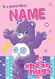 Unlock the magic on boomerang! Special Niece Care Bears Personalised Birthday Card Funky Pigeon