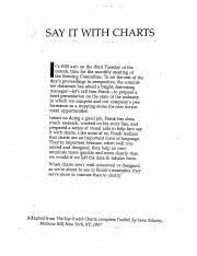 Say It With Charts Exercise Pdf