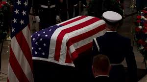Bush biographer jon meacham told mourners, george herbert walker bush was america's last karine harja of virginia cradled her sleeping young daughter in one arm and held an american flag in bush died friday at age 94. Here S What S Closed For Former President George H W Bush S Funeral On Wednesday