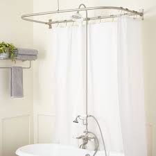 English Side Mount Shower Conversion Kit Brass Shower Head D Style Shower Ring Clawfoot Tu Shower Conversion Tub To Shower Conversion Clawfoot Tub Shower