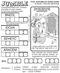 The 9×9 sudoku puzzles may be a bit too challenging for younger kids so here we have easier 4×4, and slightly harder 6×6 sized sudoku puzzles. Printable Jumble Words For Kids Novocom Top