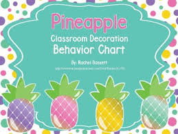 pineapple theme classroom behavior chart