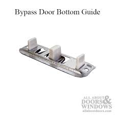 Top/bottom door guide for sliding and folding door installations. Bypass Door Guides Wood Closet Door Parts