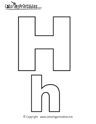 Alphabet Letter H Coloring Page A Free English Coloring Printable Lettering Alphabet Free Printable Alphabet Worksheets Lettering