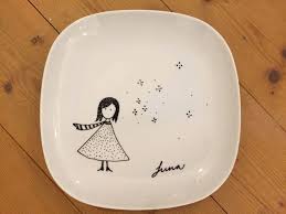 Terrific Pic Ikea Hack For Children Paint Dishes With Templates To Print Out Style A Design Goes Through The Sites And Pa Diy Pottery Porcelain Pens Ikea