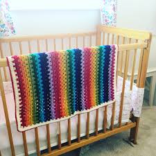 Well, i finally got around to. Rainbow Granny Stripe Car Seat Blanket Acrylic Baby Blanket Crocheted Baby Blanket Twinkly Knits