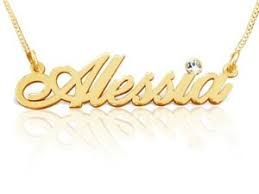 Show your love by wearing the name of the one you cherish. Gold Name Necklace 14k Gold 14 Carat Gold Personalized Any Name Necklace Ebay