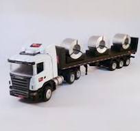 Miniatura Carreta Porta Bobina 3 Eixos RN Transportes ...