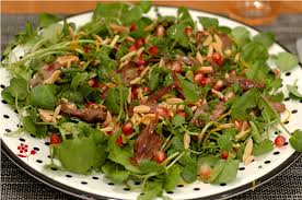 12 recettes de salades faciles et délicieuses. Du Canard Confit A L Orange En Version Legere Salade Composee Avec Du Croquant Et Du Croquant Amande Et Grenade Passion Gourmandise