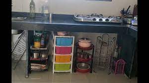 Kitchen Tour How To Organise Unfurnished Kitchen Without Cabinets Kitchen Without Cabinets Kitchen Countertop Organization Simple Kitchen Design
