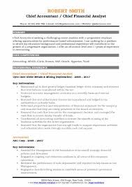 To secure an accounting position where i will be able to contribute my skills, knowledge. Chief Accountant Resume Samples Qwikresume