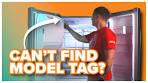 How to locate & read the model & serial tag on a French Door ...