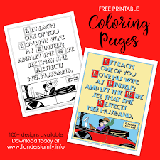 Identify 15 different creatures in these animal coloring sheets. Love And Respect Coloring Page Flanders Family Homelife