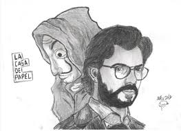 Money Heist La Casa De Papel Disney Art Drawings Space Drawings Cool Art Drawings