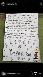 Sehingga tulisan tangan dan tanda tangannya pun sering mengalami perubahan. Widuri Tulis Surat Untuk Dwi Sasono Aku Kangen Banget Sama Bapak Kumparan Com