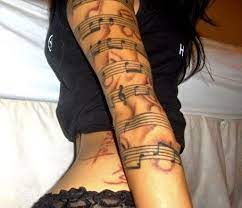 Maybe you would like to learn more about one of these? Musik Notenlinien Tattoo Arm Tattooidee Com
