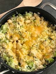 Back to bacon, broccoli, chicken & rice. One Pot Cheesy Chicken Broccoli Rice Together As Family