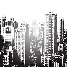 Black And White Cityscape Cartoon Panorama Of The City Cartoon Stock Vector Ad City Panorama Cartoon Vector Ad City Cartoon Panorama City