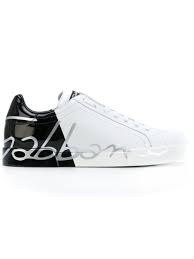 Black And Silver Dolce Gabbana Sneakers Dolce Gabbana Portofino Sneakers Farfetch Sneakers Men Fashion White Sneakers Men Dolce Gabbana Sneakers